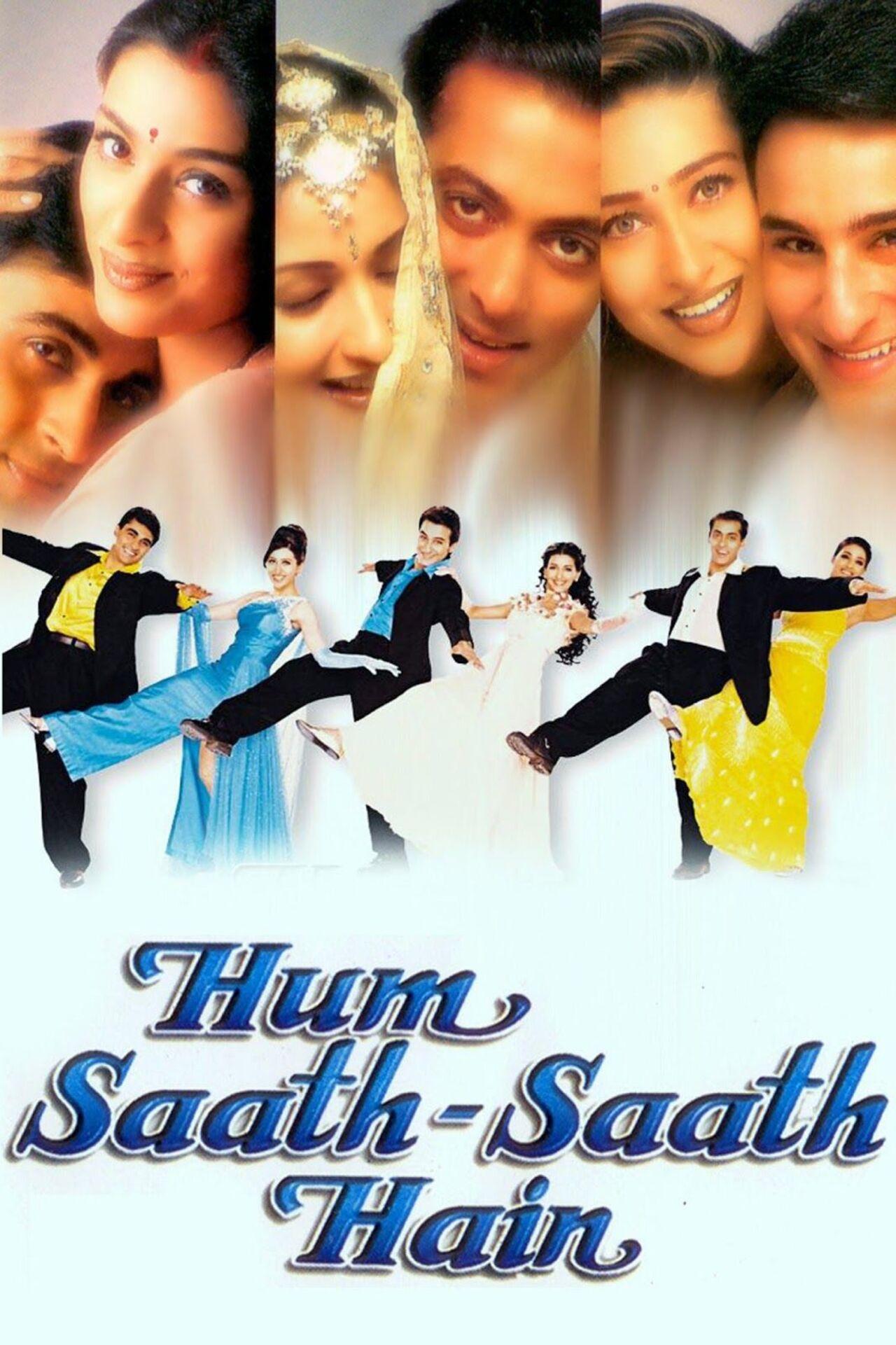 Hum Saath Saath Hai was directed by Sooraj Barjatya and revolved around three brothers and their partners. The film was headlined by Salman Khan, Karisma Kapoor, Saif Ali Khan, Tabu, Sonali Bendre, and Mohnish Bahl